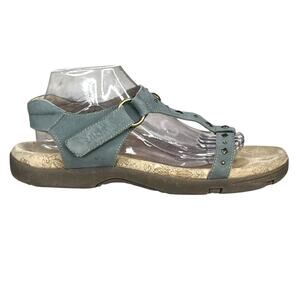 Taos Women’s Claire Blue Suede Studded Slingback Sandals Size US 11
